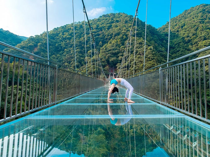 Glass Suspension Bridge